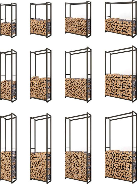 Actual product image Montixx Firewood Rack, H150xW65xD25cm