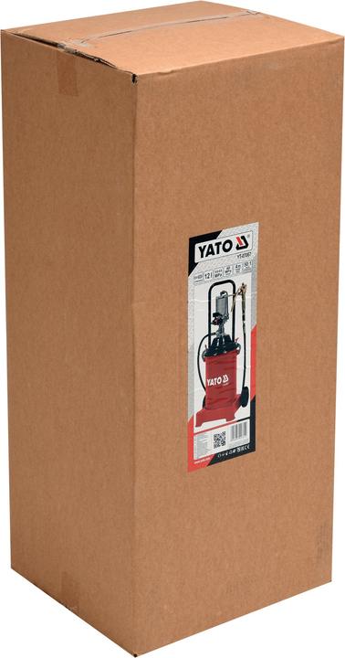 Actual product image Yato Professional compressed air grease gun 12 litres 6-8 bar / output: 300-400 bar / 0,85L/min YT-07067