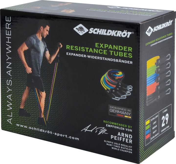 Actual product image Schildkröt Expander Resistance Tube (1.20 m, Strong, Easy, Medium, Extra Light)