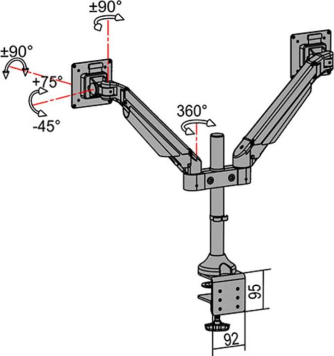 Produktbild Multibrackets MB Gasliftarm HD (Tisch, 32")