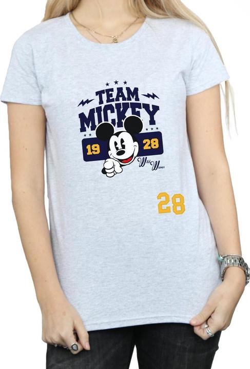 Actual product image Disney Womens/Ladies Mickey Mouse Team Mickey Cotton T-Shirt (S)