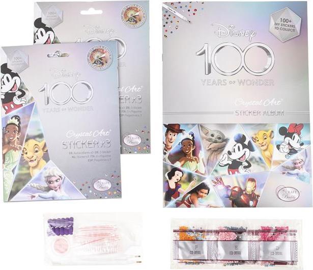 Actual product image Craft Buddy Crystal Art Disney 100 Sticker Album Starter Pack