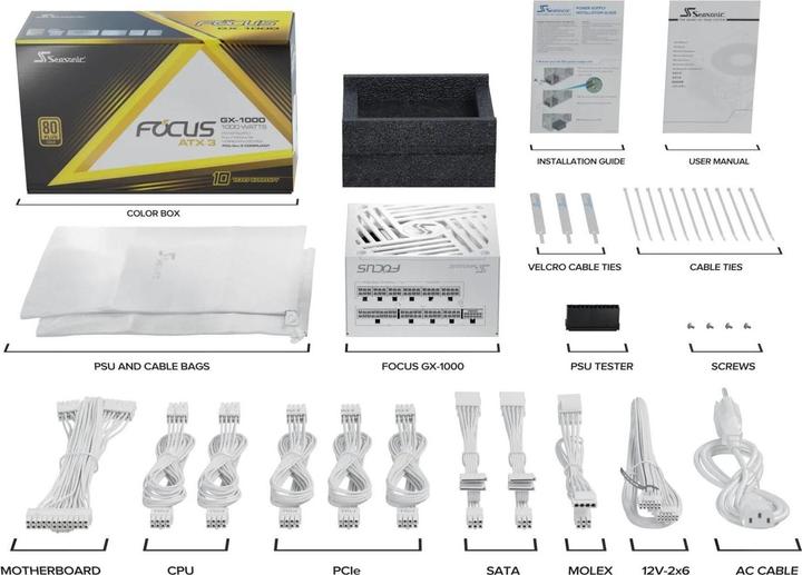 Produktbild Seasonic Focus GX-1000 (1000 W)