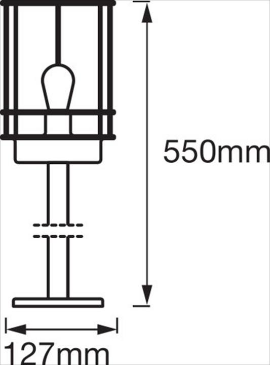 Actual product image Ledvance Endura Classic Post (E27, IP44)