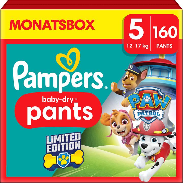 Produktbild Pampers Baby-Dry Pants Paw Patrol (Gr. 5, Monatsbox, 160 Stück)