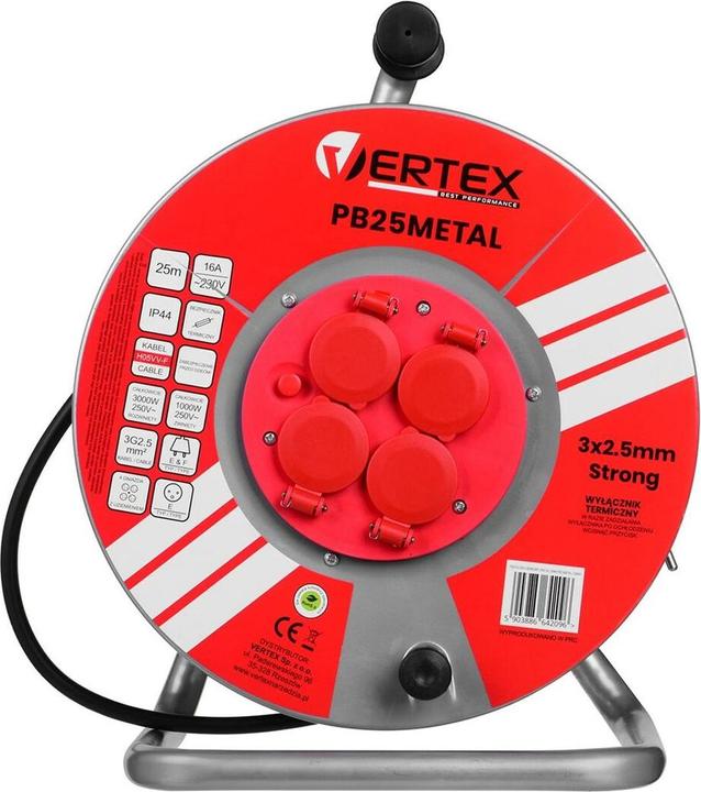 Vertex Extension drum (25 m, 2.50 mm²)