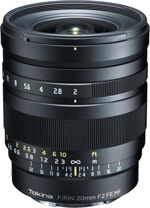 Tokina Firin 20mm F2 FE MF Sony FF E-mount (Sony E, Vollformat, APS-C / DX)