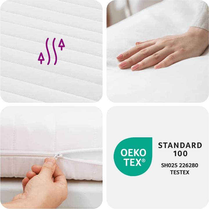 Image du produit VidaXL Schaumstoffmatratze 140 x 210 cm 7-Zonen Härtegrad 20 ILD (140 x 210 cm, Noyau de mousse)