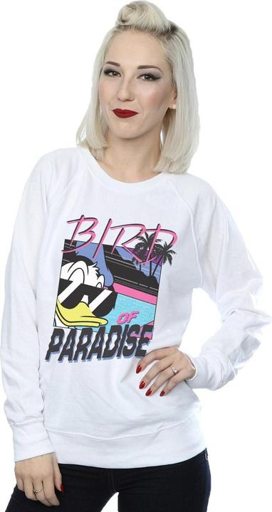 Actual product image Disney Womens/Ladies Donald Duck Bird Of Paradise Sweatshirt (M)