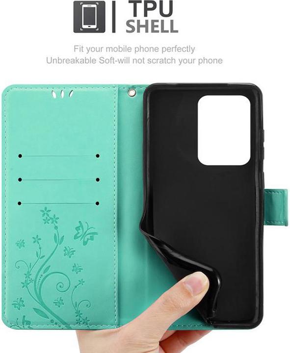 Actual product image Cadorabo Flower Book Cover (Samsung Galaxy S20 Ultra)
