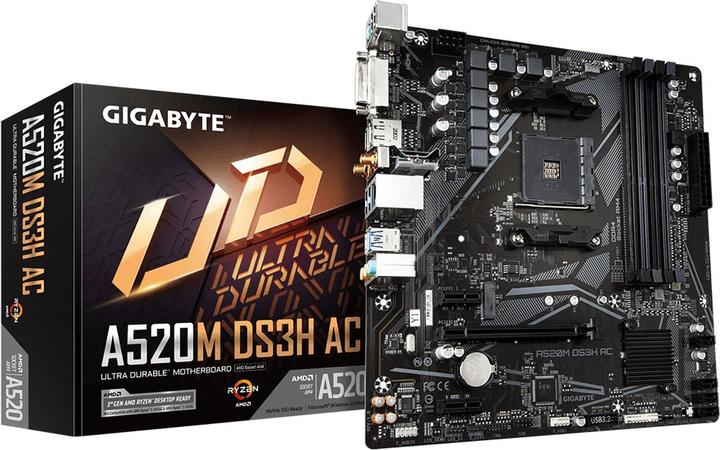Actual product image Gigabyte A520M DS3H AC (AM4, AMD A520, mATX)