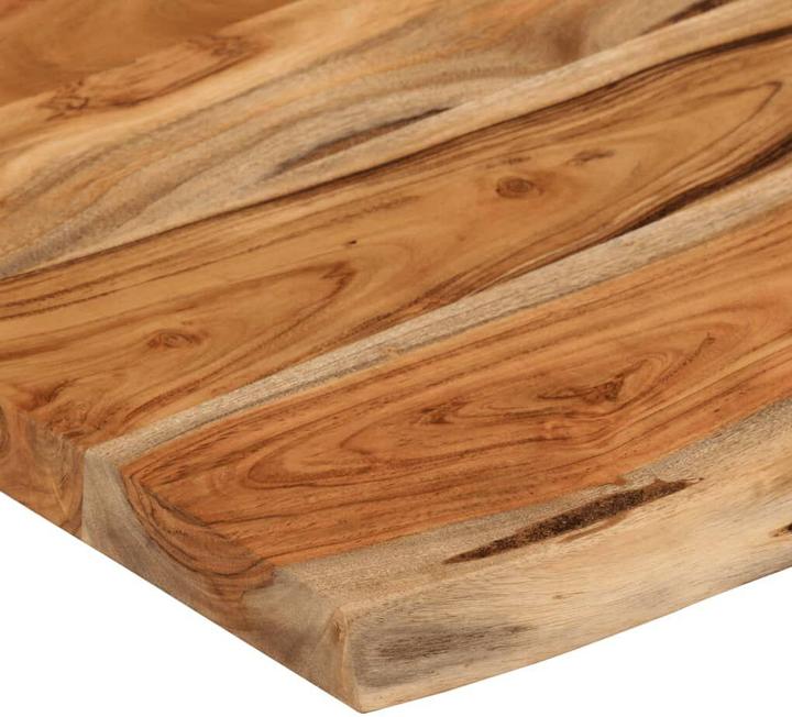 Produktbild VidaXL Wandregal Rechteckig Baumkante Hängeregal Büro Regal Massivholz Akazie (60 x 40 x 2,5 cm)