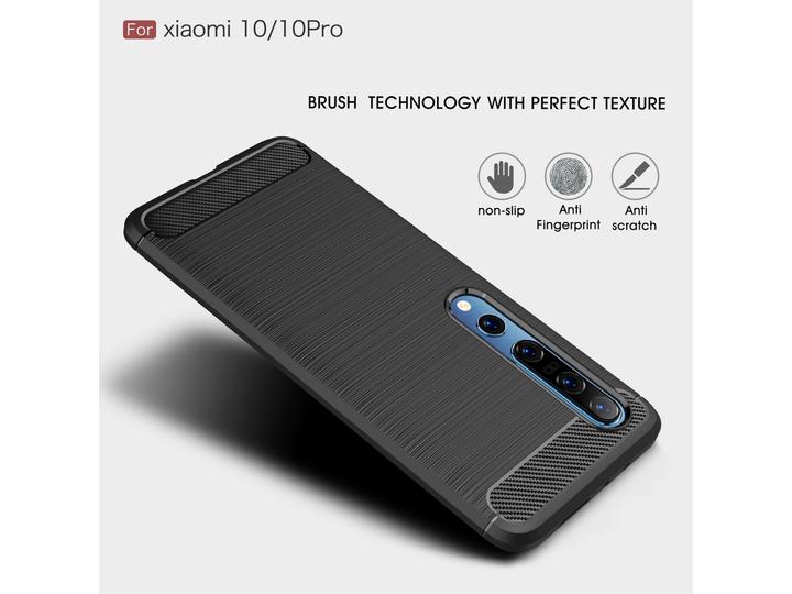 Actual product image Screenguard Xiaomi Mi 10 Cover Carbon Brushed Soft TPU (Xiaomi Mi 10)