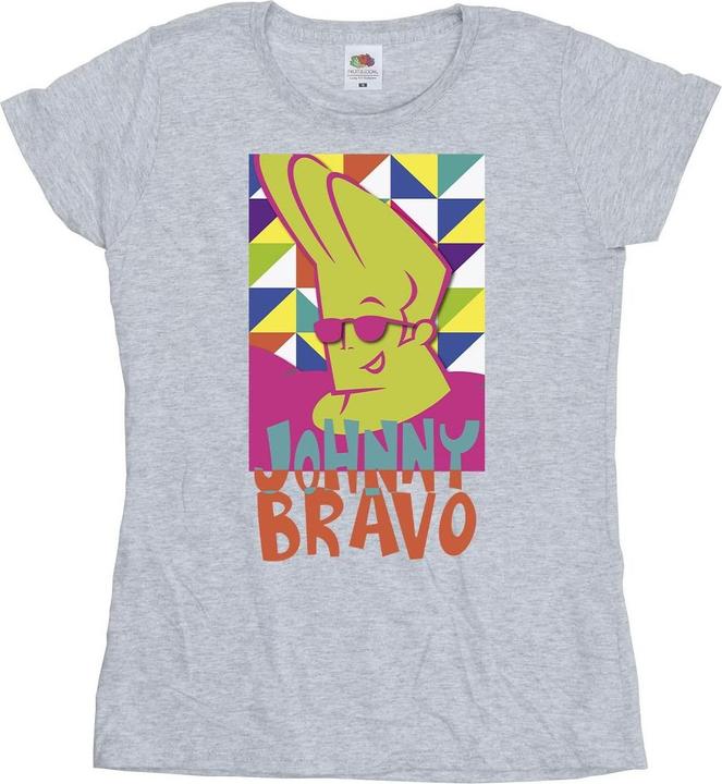 Immagine prodotto Johnny Bravo Multi Triangles Pop Art Maglietta Donna (XL)