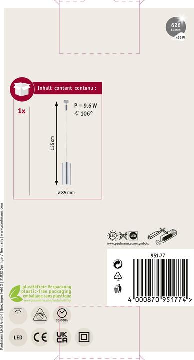 Produktbild Paulmann URail Barrel (370 lm)