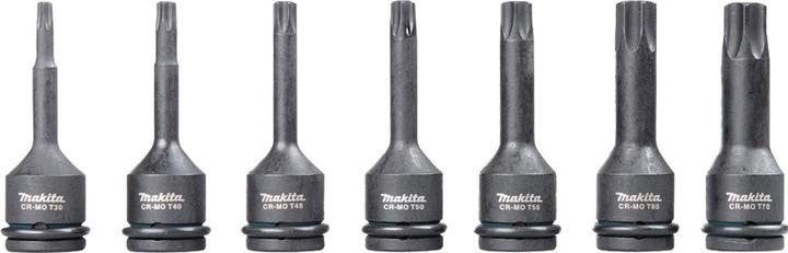 Actual product image Shots Makita Impact Black T-Schlagnuss Set 7tlg. - E