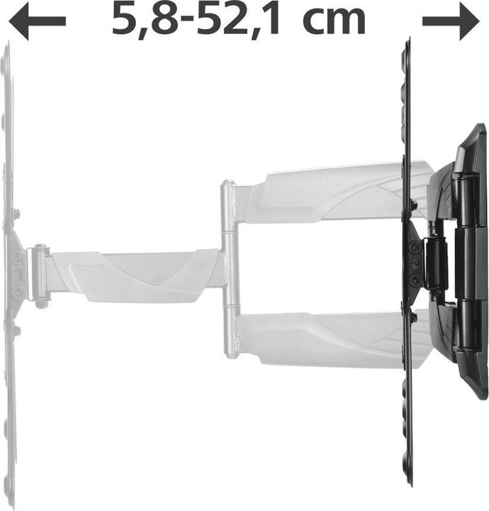 Immagine prodotto Hama Supporto a parete per TV, girevole, inclinabile, estensibile, 165 cm (65") fino a 35 kg (Muro, 65", 35 kg)