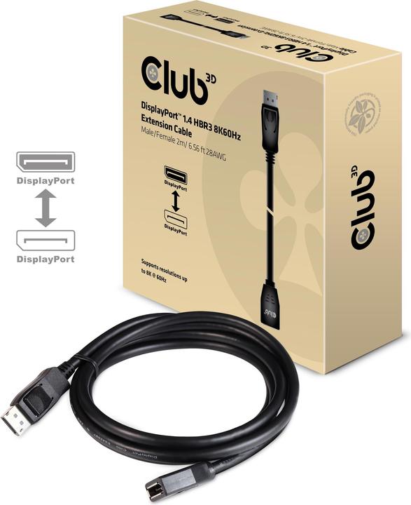 Actual product image Club 3D DisplayPort — DisplayPort (2 m, DisplayPort)