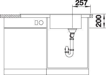 Actual product image Blanco Faron XL 6 S (Top-mounted sink, 100 cm, 50 cm)