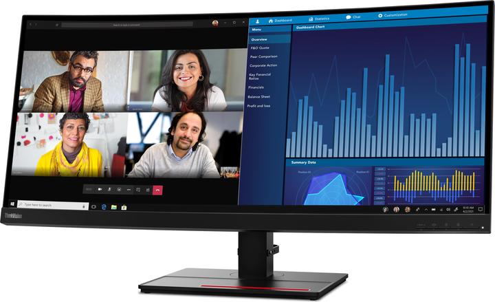 Actual product image Lenovo ThinkVision P34w-20 (3440 x 1440 pixels, 34.14")