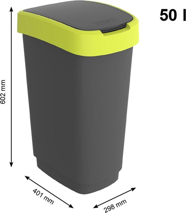 Actual product image Rotho TWIST swing bucket (50 l)