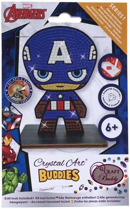 Produktbild Craft Buddy Captain America, Crystal Art Figur ca. 11x8cm