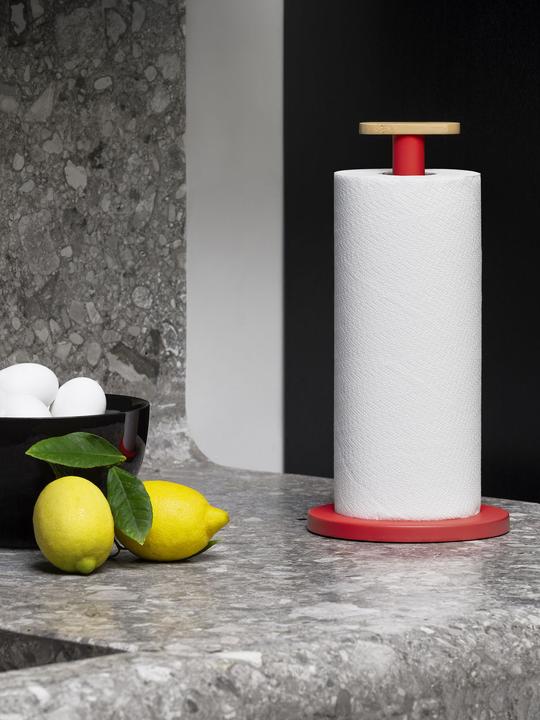 Image du produit Alessi Porte-rouleau de cuisine MATTINA rouge