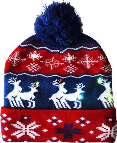 Produktbild Snazzy Santa Mütze mit blinkendem Licht von - Rentiere