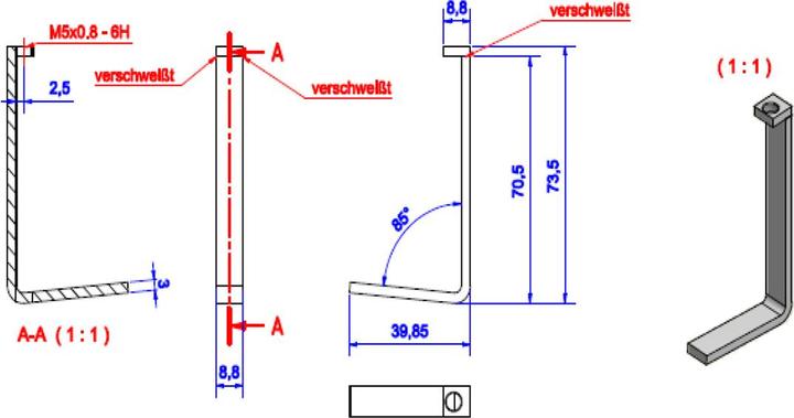 Actual product image Bachmann Mounting bracket Desk 1