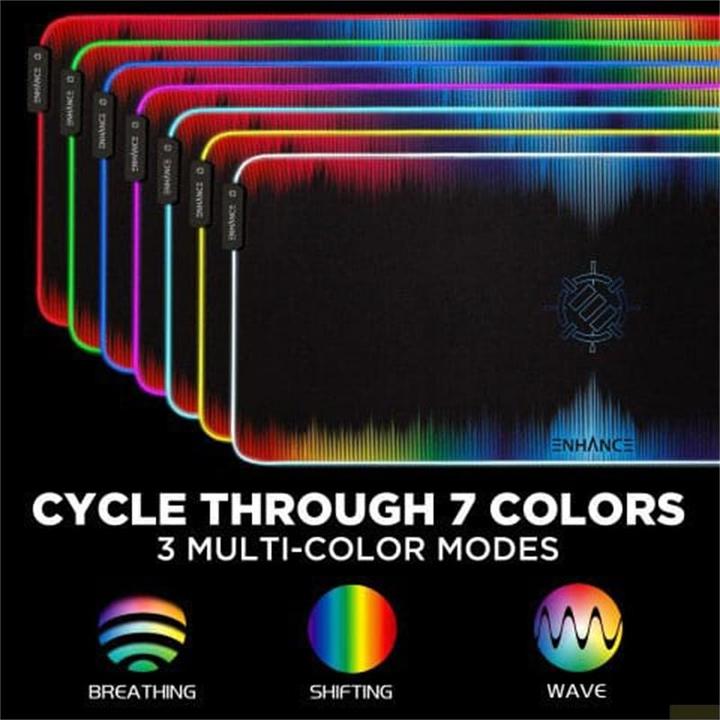 Actual product image Enhance LED Mouse Mat Multicolor