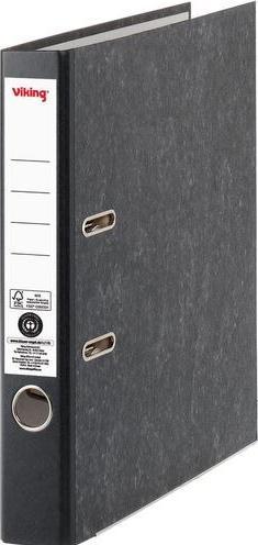 Viking Folder DIN A4 50 mm black 2 rings cardboard smooth (A4, 50 mm, 1 Piece)