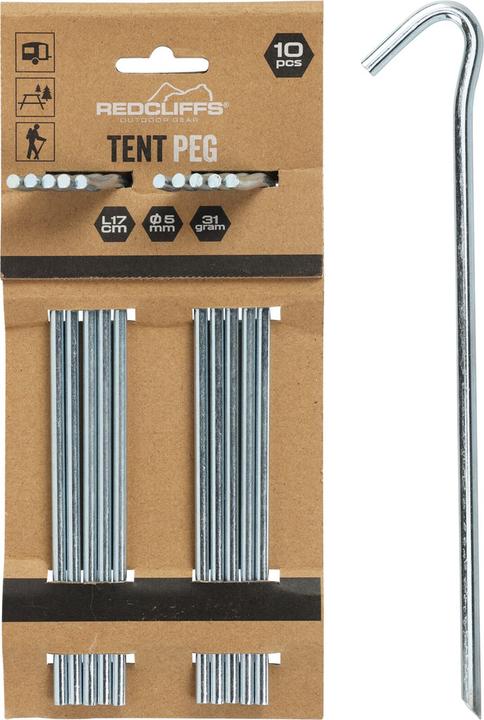Redcliffs Tent Pegs Iron 17cm Set 10pcs