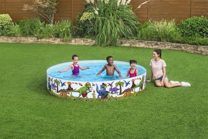 Actual product image Bestway Dinosaur Fill 'N Fun Kids Play Pool 2.44 m x 46 cm