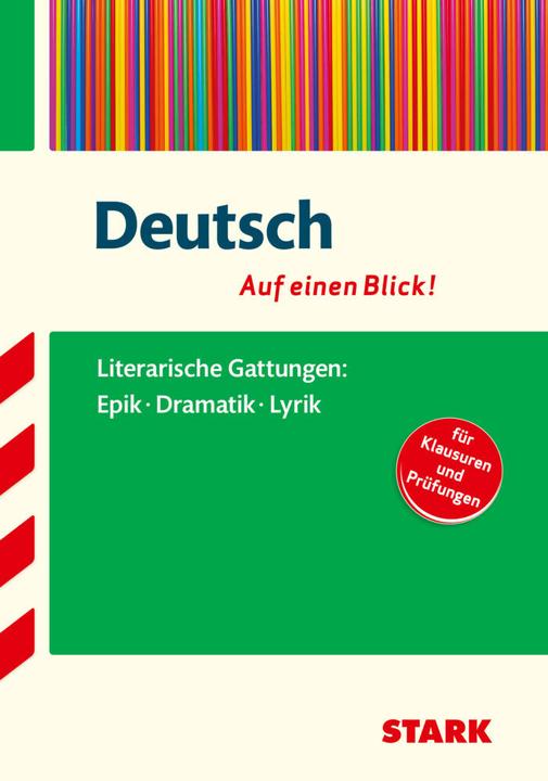 Produktbild Deutsch - auf einen Blick! Gattungen: Epik, Dramatik und Lyrik (Deutsch, 2017)