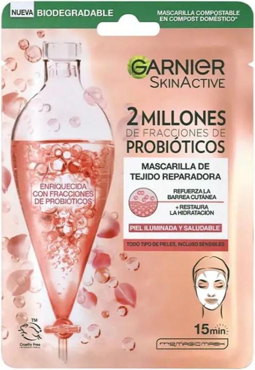 Produktbild Garnier SKINACTIVE mask tissu tejido reparadora 1 u
