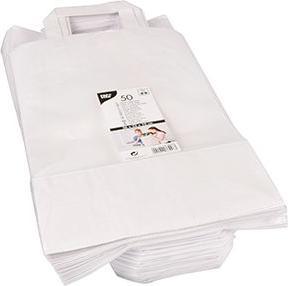 Actual product image Papstar 86446 Paper Bag White (Gift bag, 50 x)