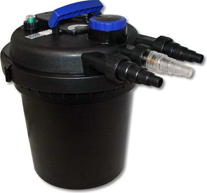 Produktbild Wiltec Druckfilter Set 6000l 11W UVC Teichklärer 25m Schlauch 65W Pumpe 308