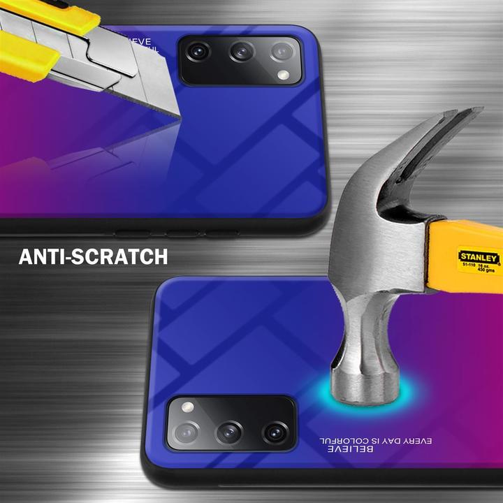Actual product image Cadorabo TPU 2 colors glass cover (Samsung Galaxy S20 FE)