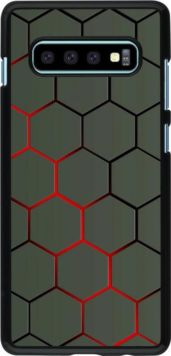 Produktbild PhoneLook Hülle Geometric Line red (Samsung Galaxy S10+)