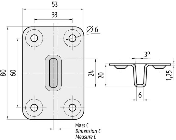 Produktbild Planet Bodenschliessmulden BM 5/13 mm (1 Stk.)