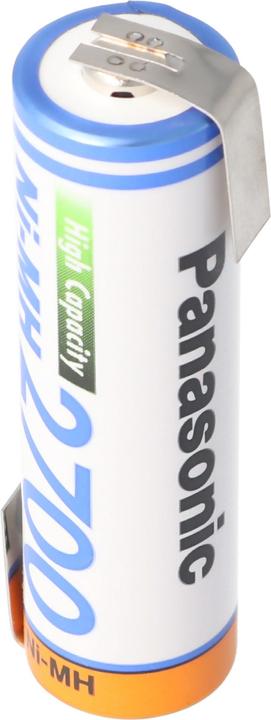 Produktbild Panasonic Akku Mignon AA NiMH, BK-3HGAE mit Lötfahne in Z-Form (1 Stk., AA, 2700 mAh)