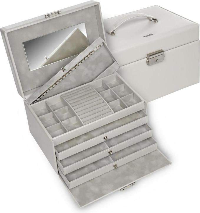 Sacher 72.518.561821 - Schmuckkasten Jasmin elegance sand Vollrindleder