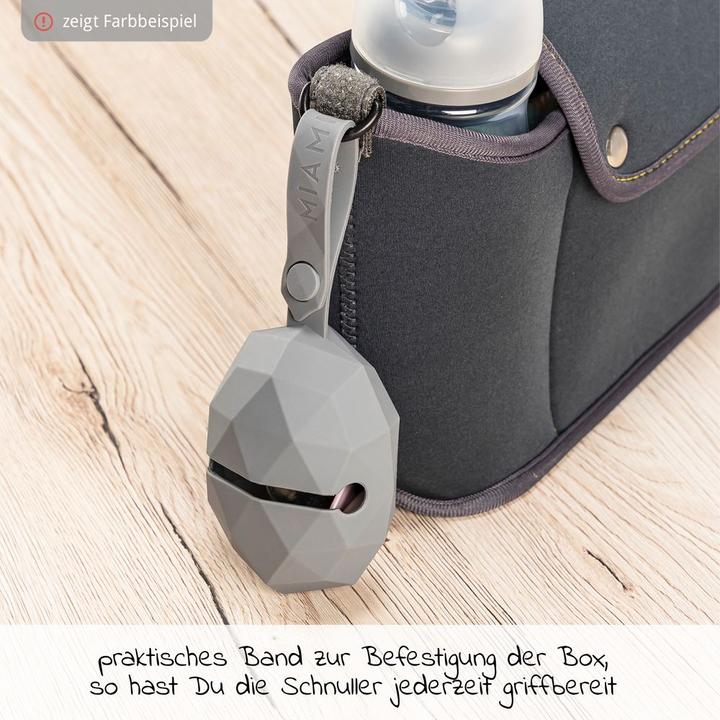 Image du produit MiaMia Boîtes à tétine Boîte à tétine en silicone / Attache-sucette - Diamant - - (1 x)