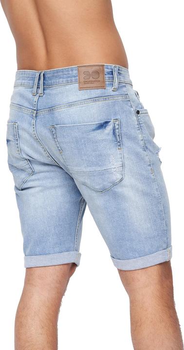 Produktbild Crosshatch Mens Riptrey Abraised Denim Shorts (36)