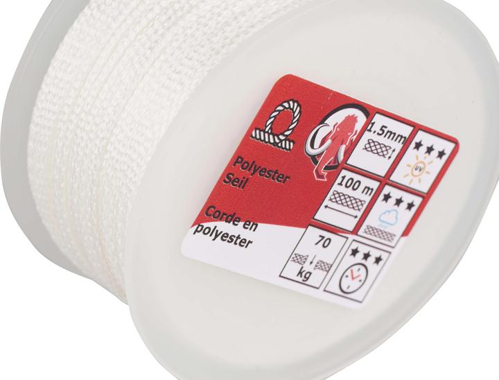 Actual product image Mamutec Polyester rope 1.5 mm 100 m (100 m)
