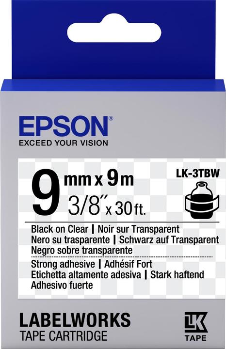Produktbild Epson Etikettenkassette Lk-3tbw (0.90 cm, Mehrfarbig)