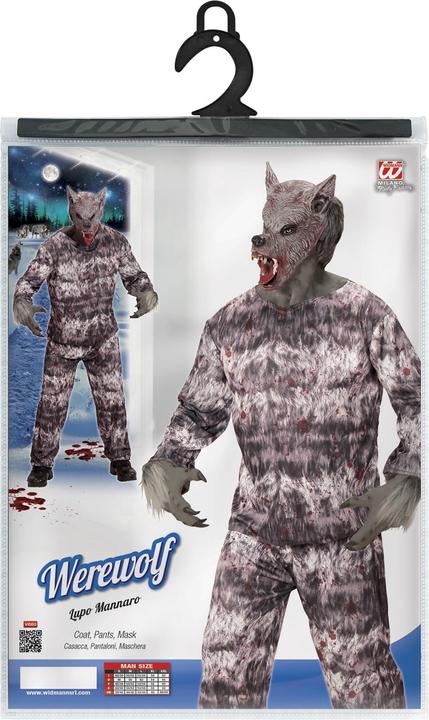 Immagine prodotto Widmann Costume da lupo mannaro con giacca, pantaloni e maschera (XL)