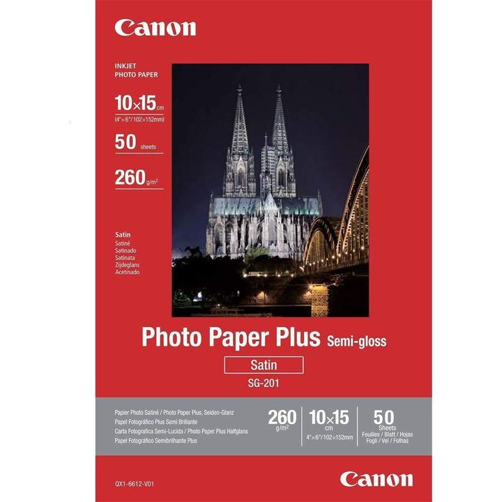 Actual product image Canon SG-201 Plus Semi-Gloss (260 g/m², 10 x 15 cm, 50 x)