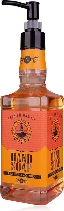 Accentra Handseife RUM FLAVOR in Rumflasche, 480ml, Duft: Rum, Farbe: orange/rot, VE 6/24 (Flüssigseife, 480 ml)
