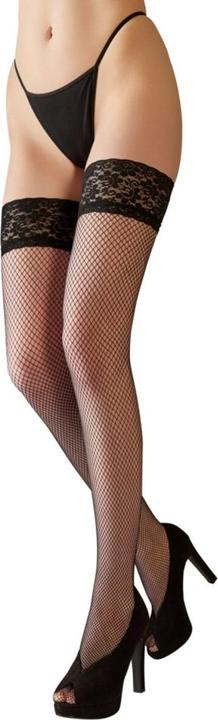 Actual product image Cottelli Collection Fish-net stockings hold up (2)